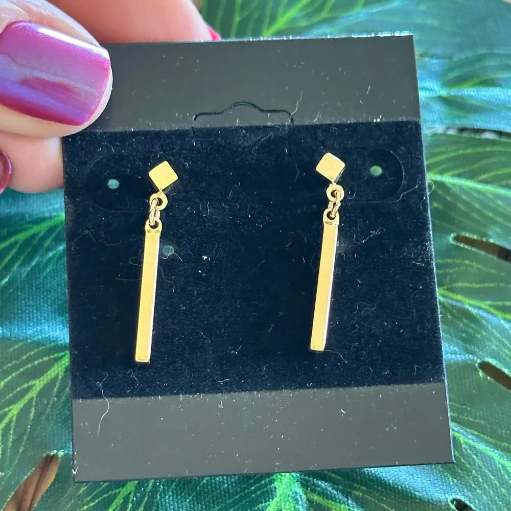 BOGO FREE GOLDEN BAR EARRINGS